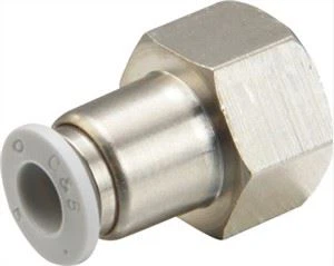 Apcf Mosaz poniklované ženské přímé pneumatické armatury